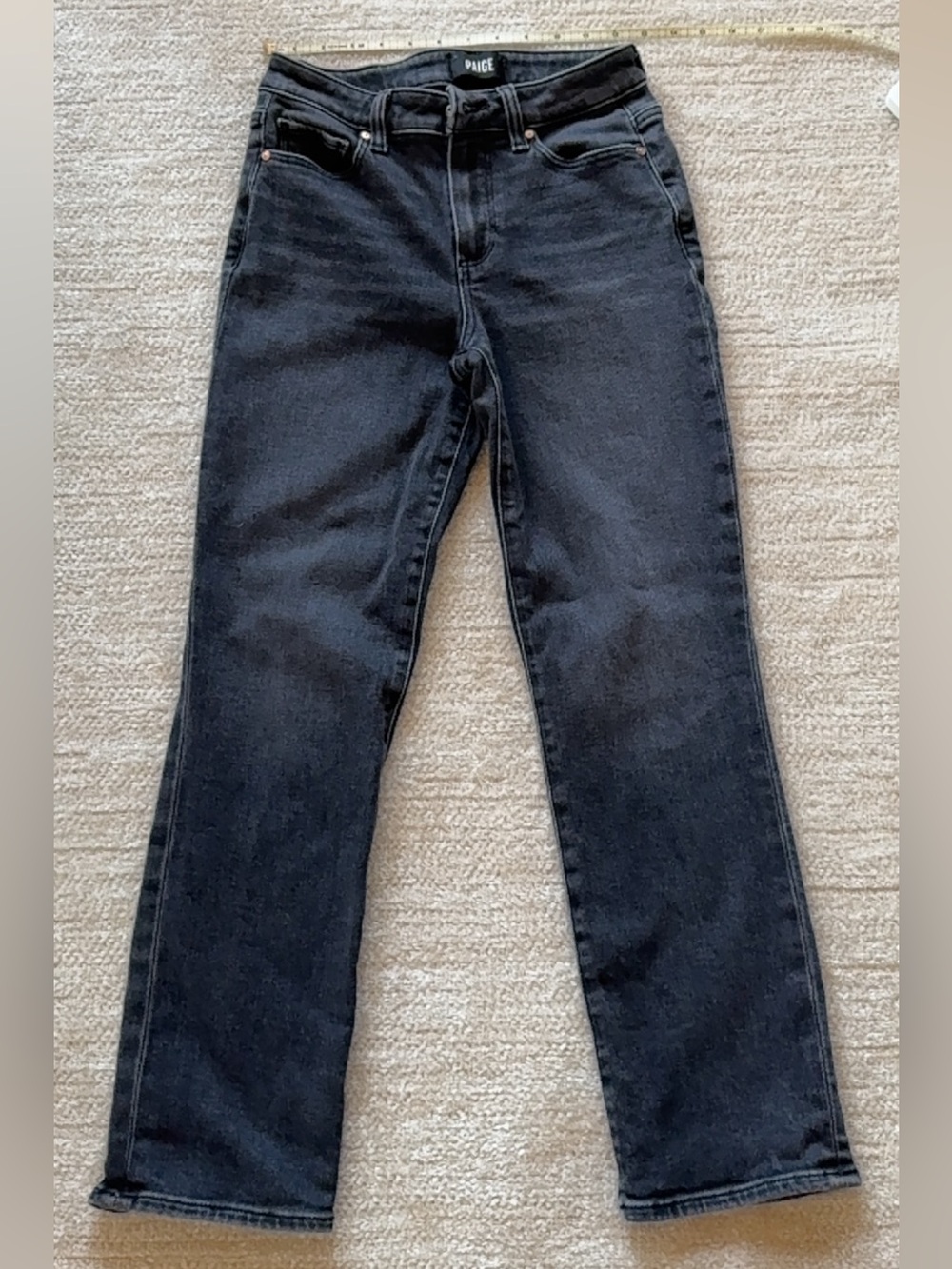 PAIGE women’s Black Straight Jeans - Classic Five-Pocket